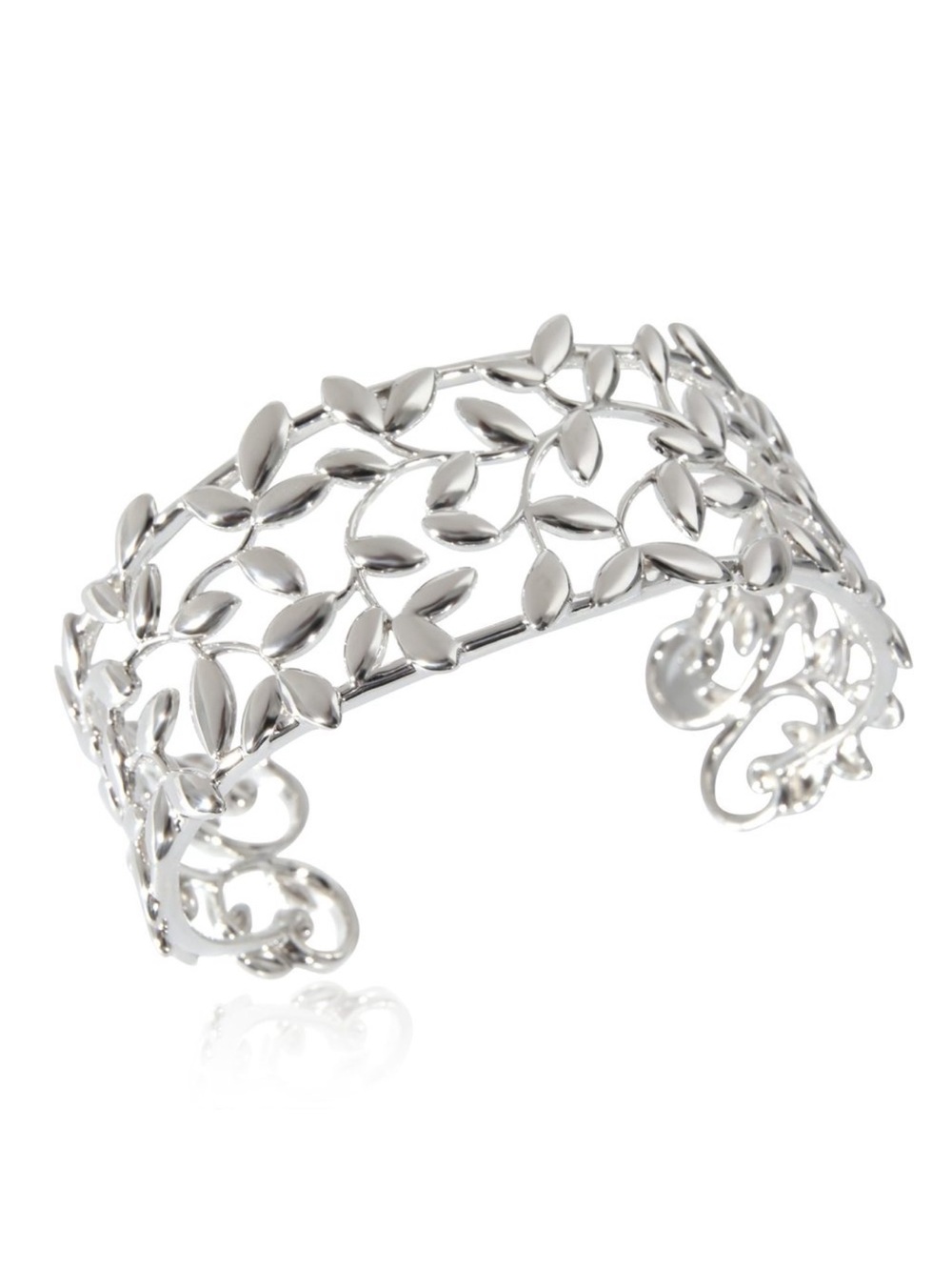 Authentic Tiffany leaf cuff bracelet